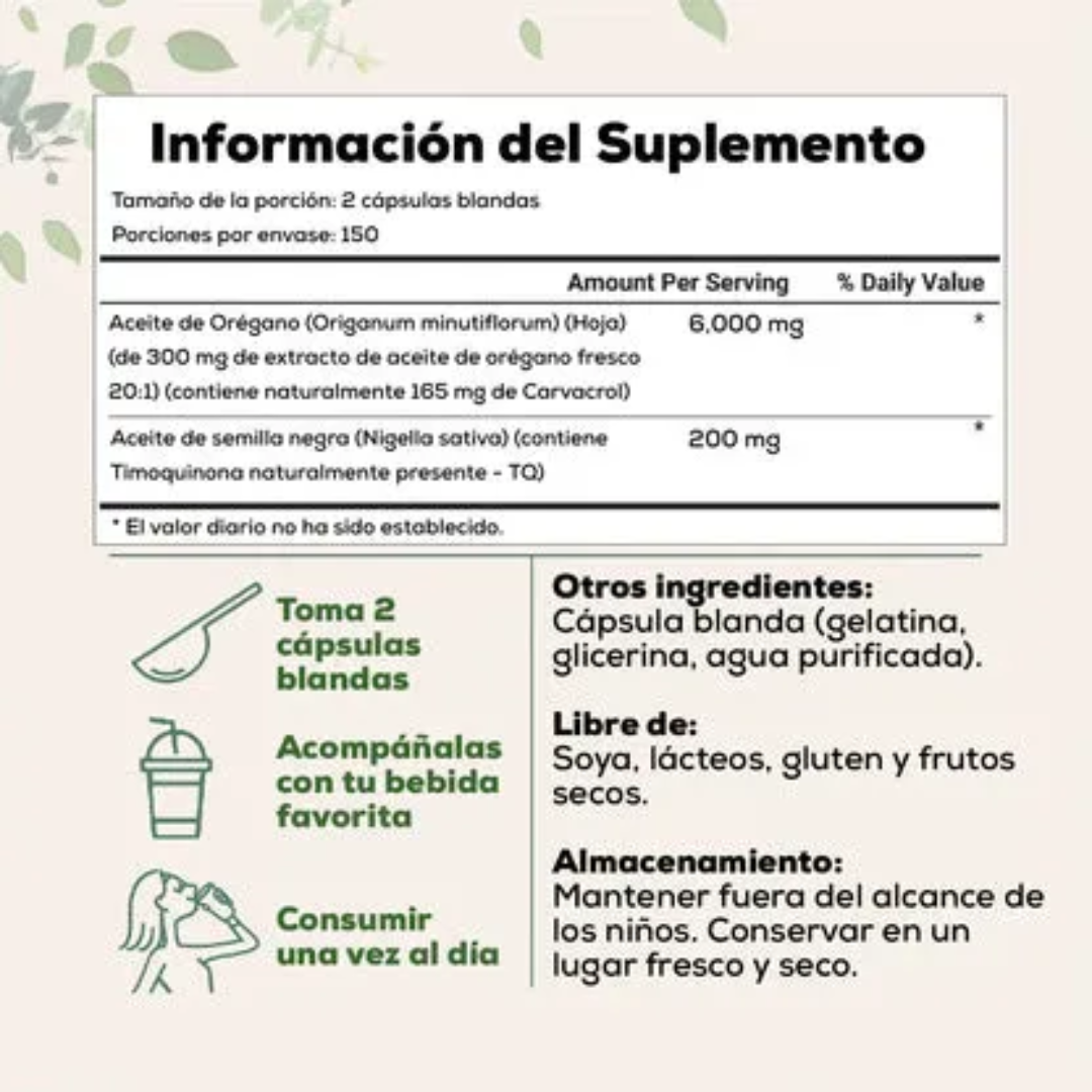 Aceite de Orégano - Detox Natural